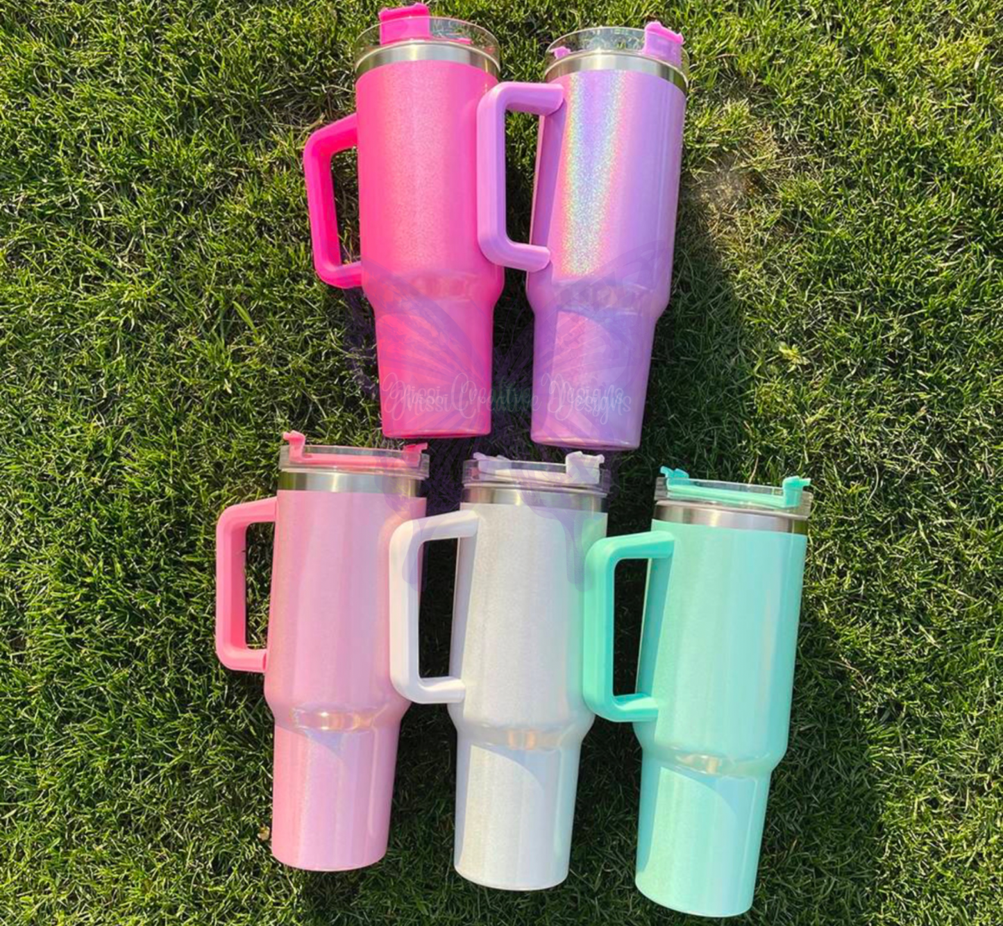 Holographic shimmer Glitter 40oz Glitter CASE tumblers