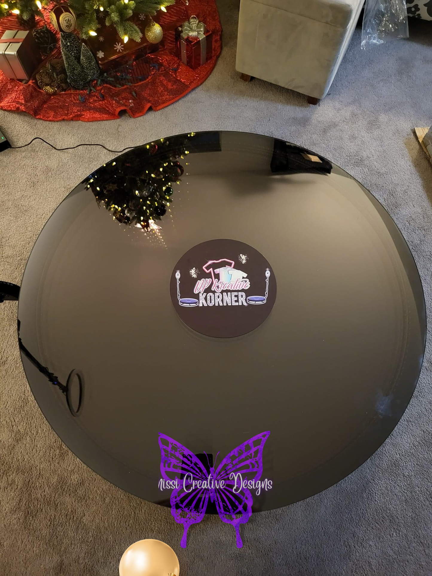 GLASS PHOTO BOOTH 360 SPINNER (FREE LOGO)