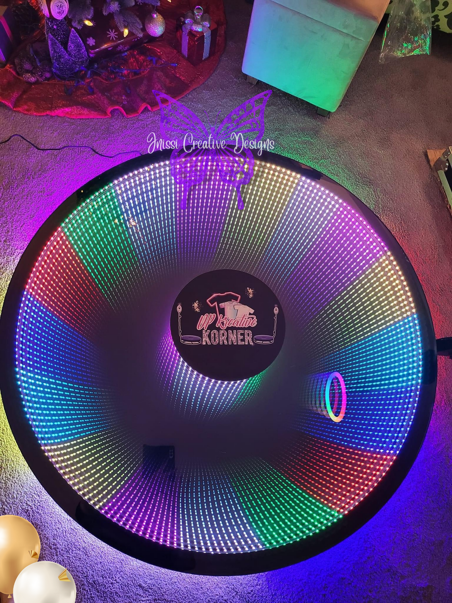 GLASS PHOTO BOOTH 360 SPINNER (FREE LOGO)