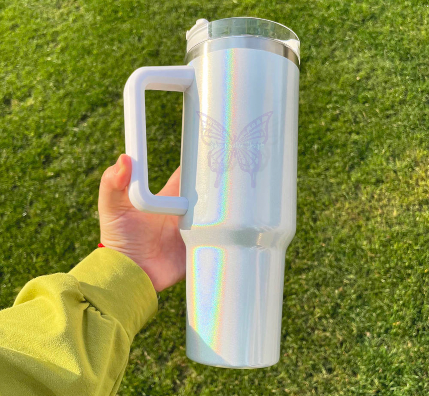 Holographic shimmer Glitter 40oz Glitter CASE tumblers
