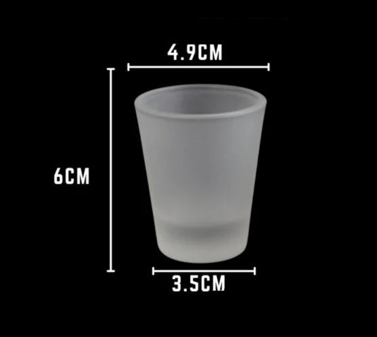 Sublimation FROSTED Shot glass (2 pack)