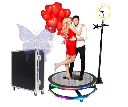 GLASS PHOTO BOOTH 360 SPINNER