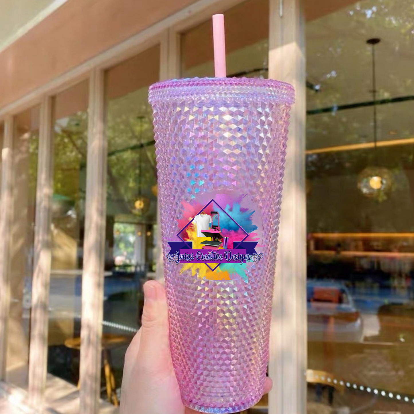 Studded Crystal Tumbler